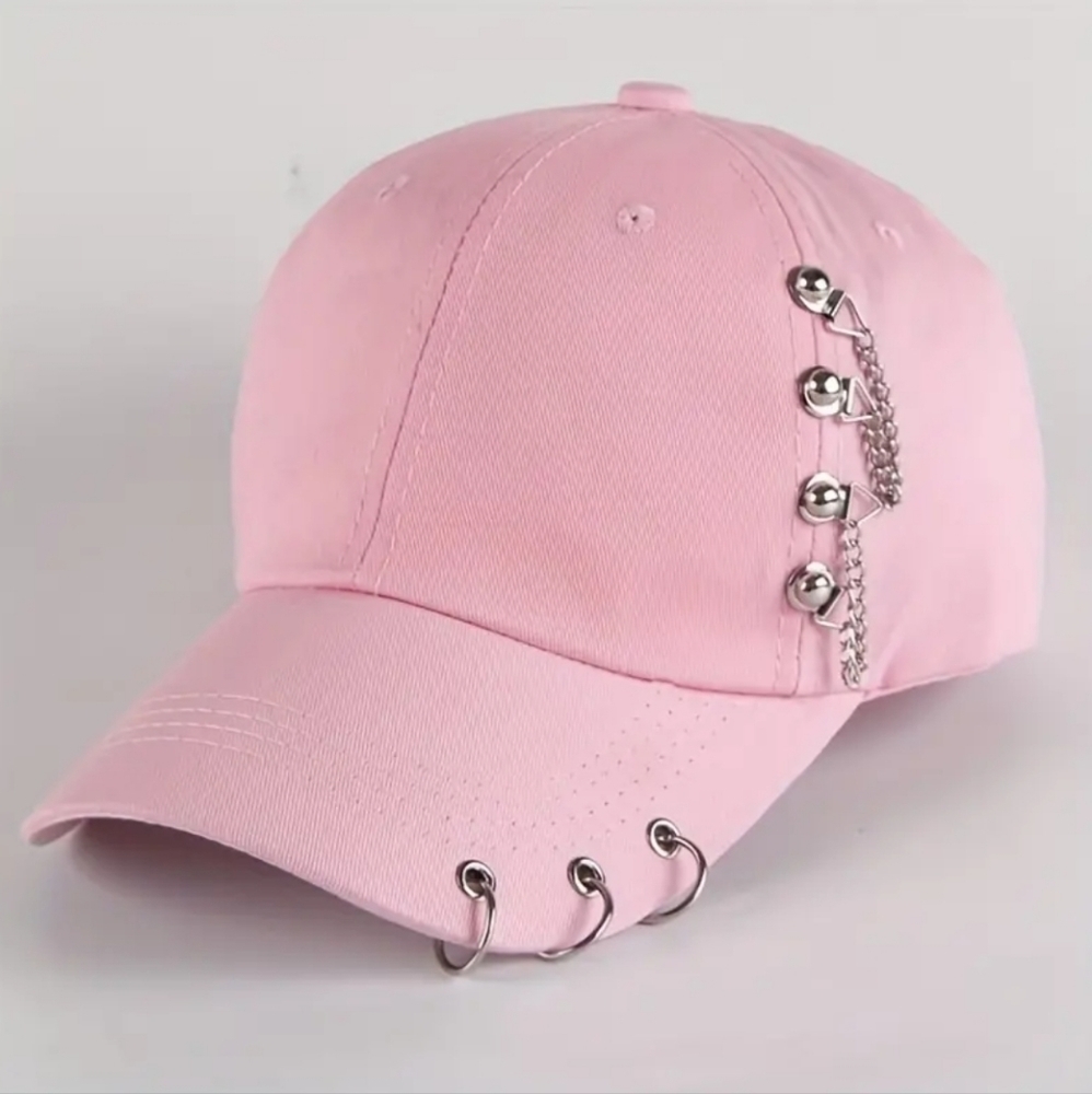 NWOT Cotton K-pop Baseball Cap - Pink